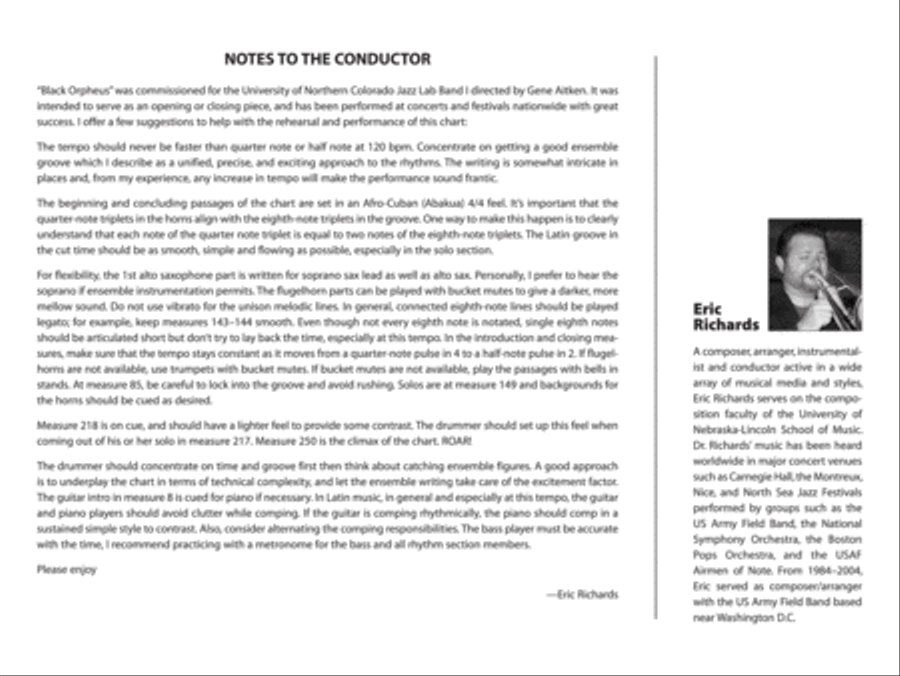 Black Orpheus Jazz Ensemble scores gallery preview page 3