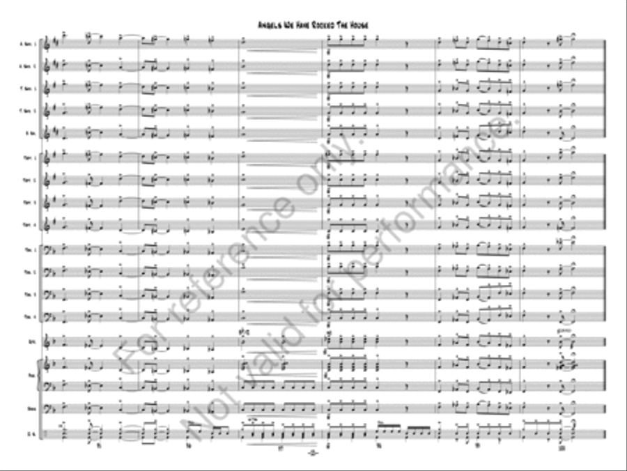 Angels We Have Rocked The House Jazz Ensemble scores gallery preview page 15