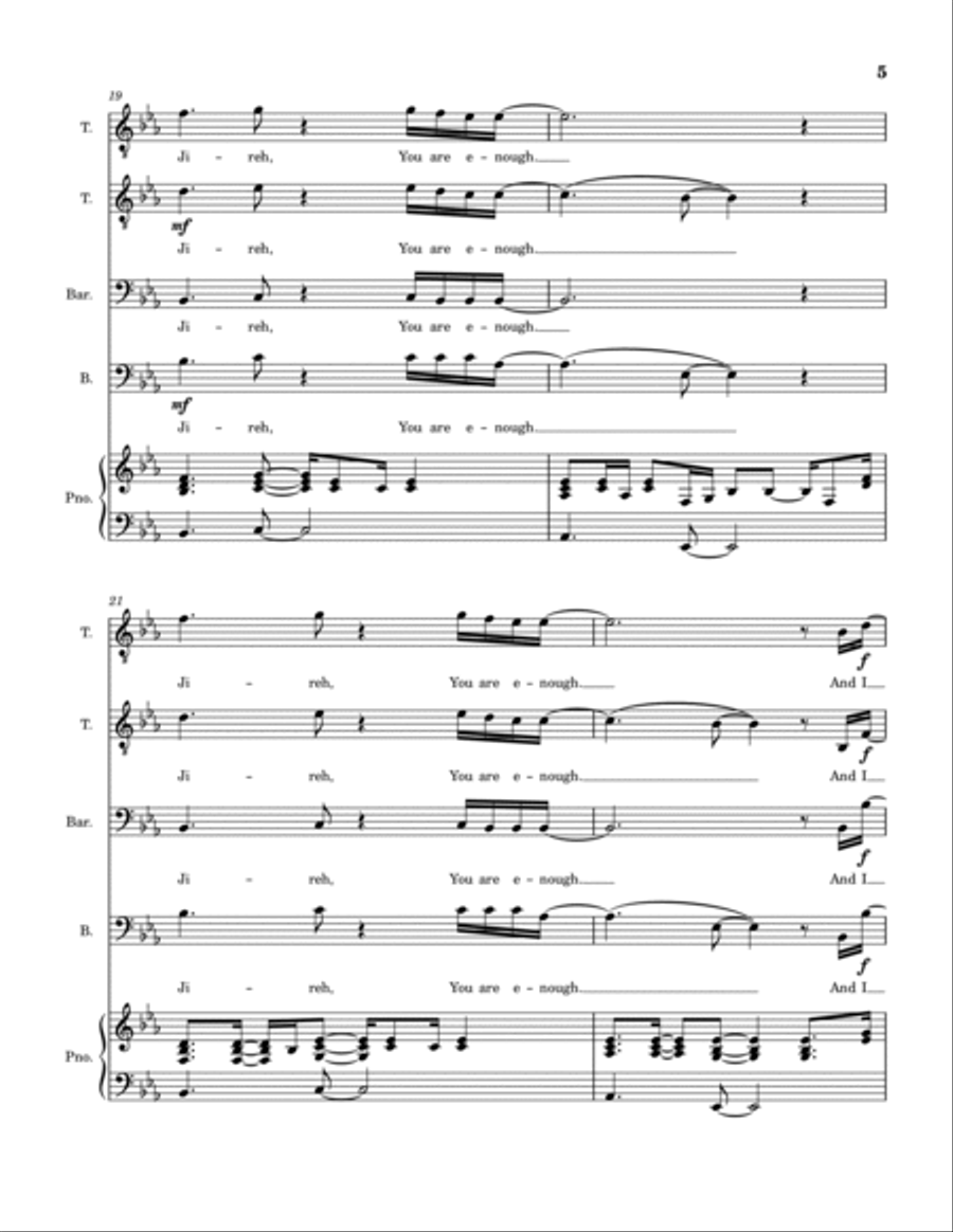 Jireh TTBB scores gallery preview page 6