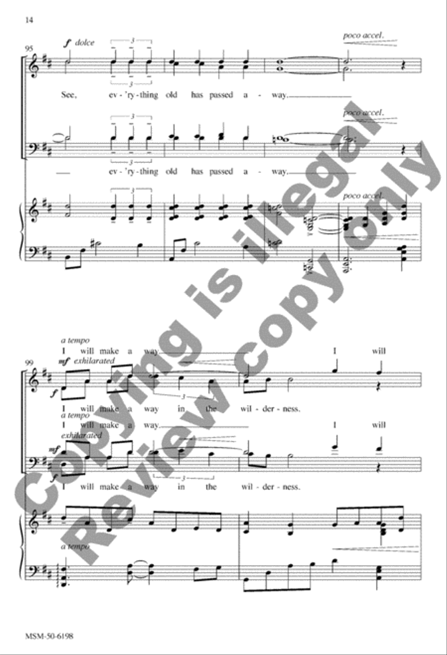 I Will Make a Way! 4-Part scores gallery preview page 14
