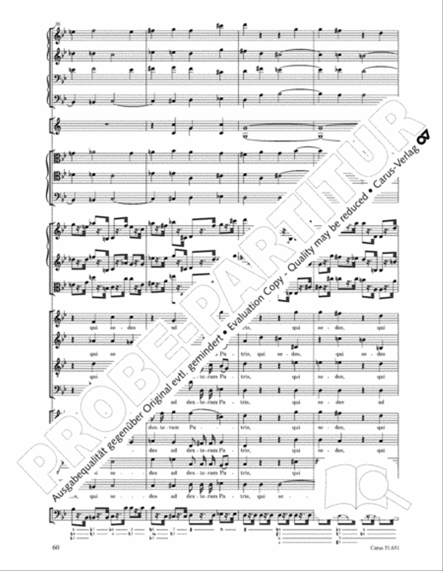 C Minor Mass, K. 427 (Missa in c KV 427) 4-Part scores gallery preview page 76