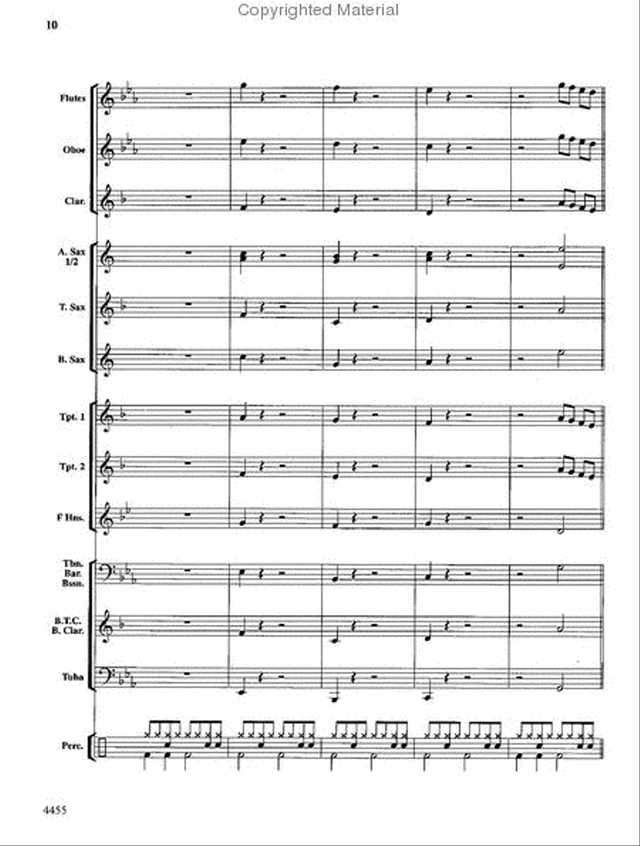 Rattle Snakes! Concert Band scores gallery preview page 10