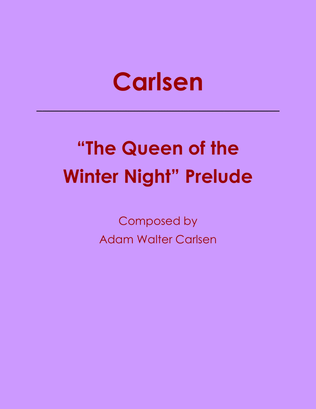 The Queen of the Winter Night Prelude Solo Piano