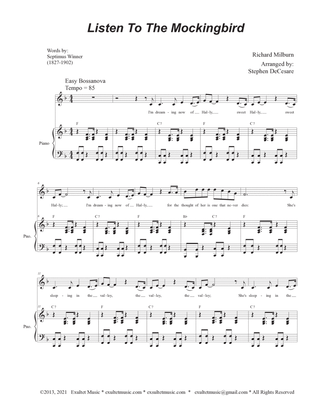 Book cover for Listen To The Mockingbird (Unison choir)