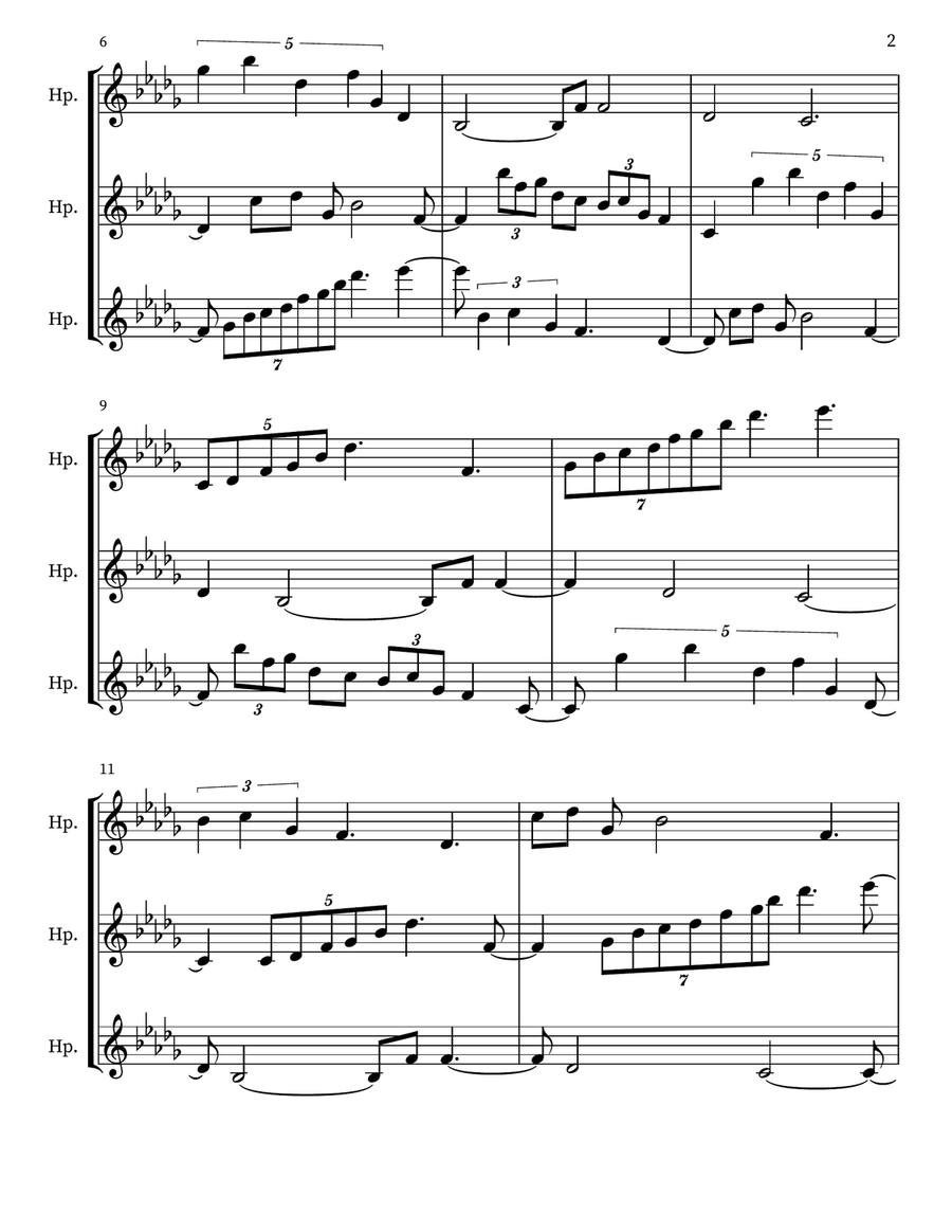 Children's Musing 27 Small Ensemble scores gallery preview page 2