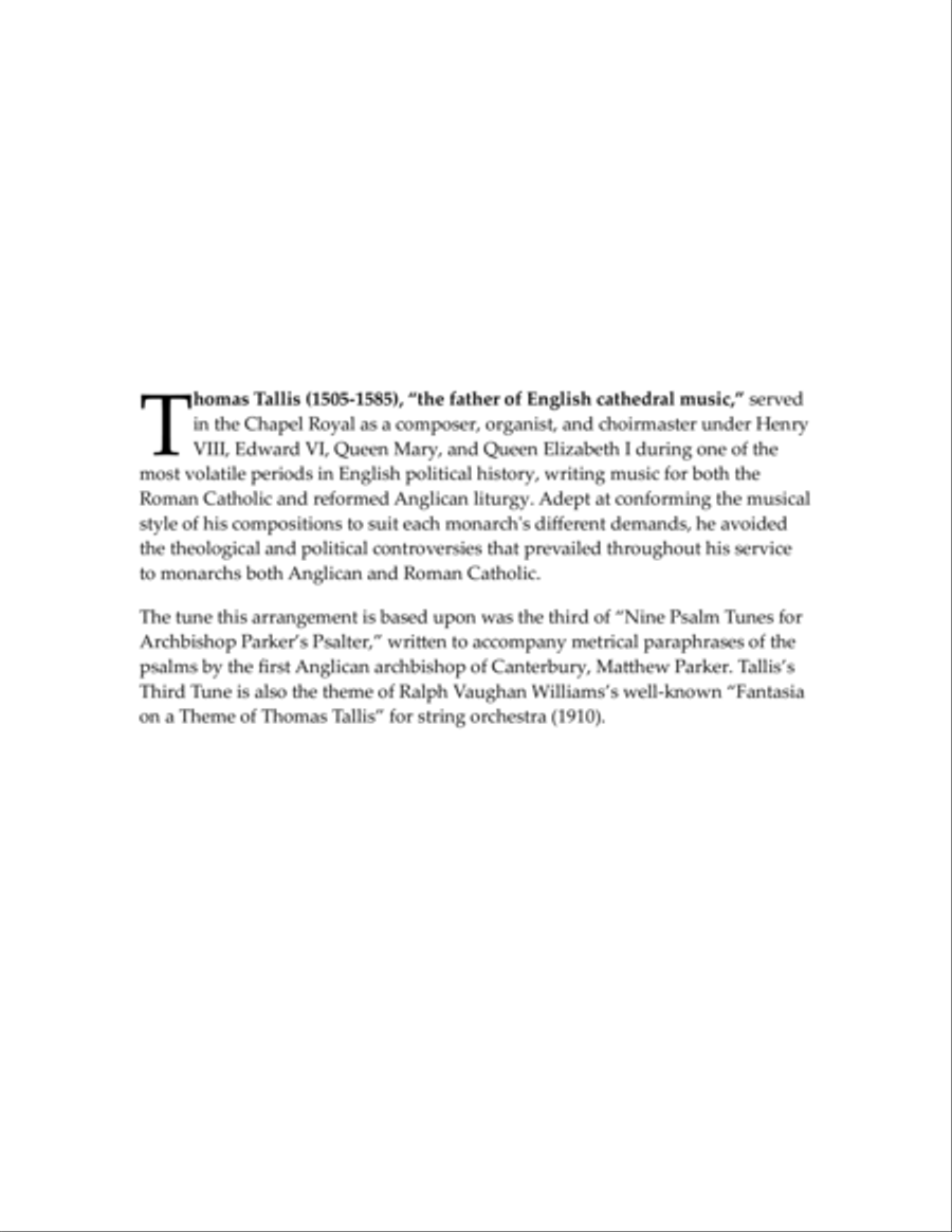 Anthem for Brass on a Tune by Thomas Tallis - brass quintet Brass Quintet scores gallery preview page 2