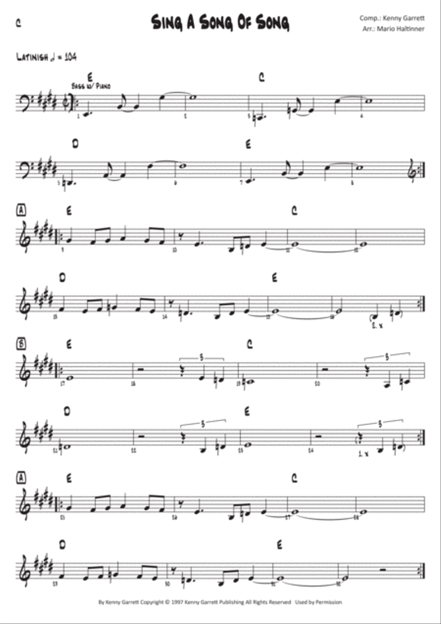Sing A Song Of Song Piano scores gallery preview page 4
