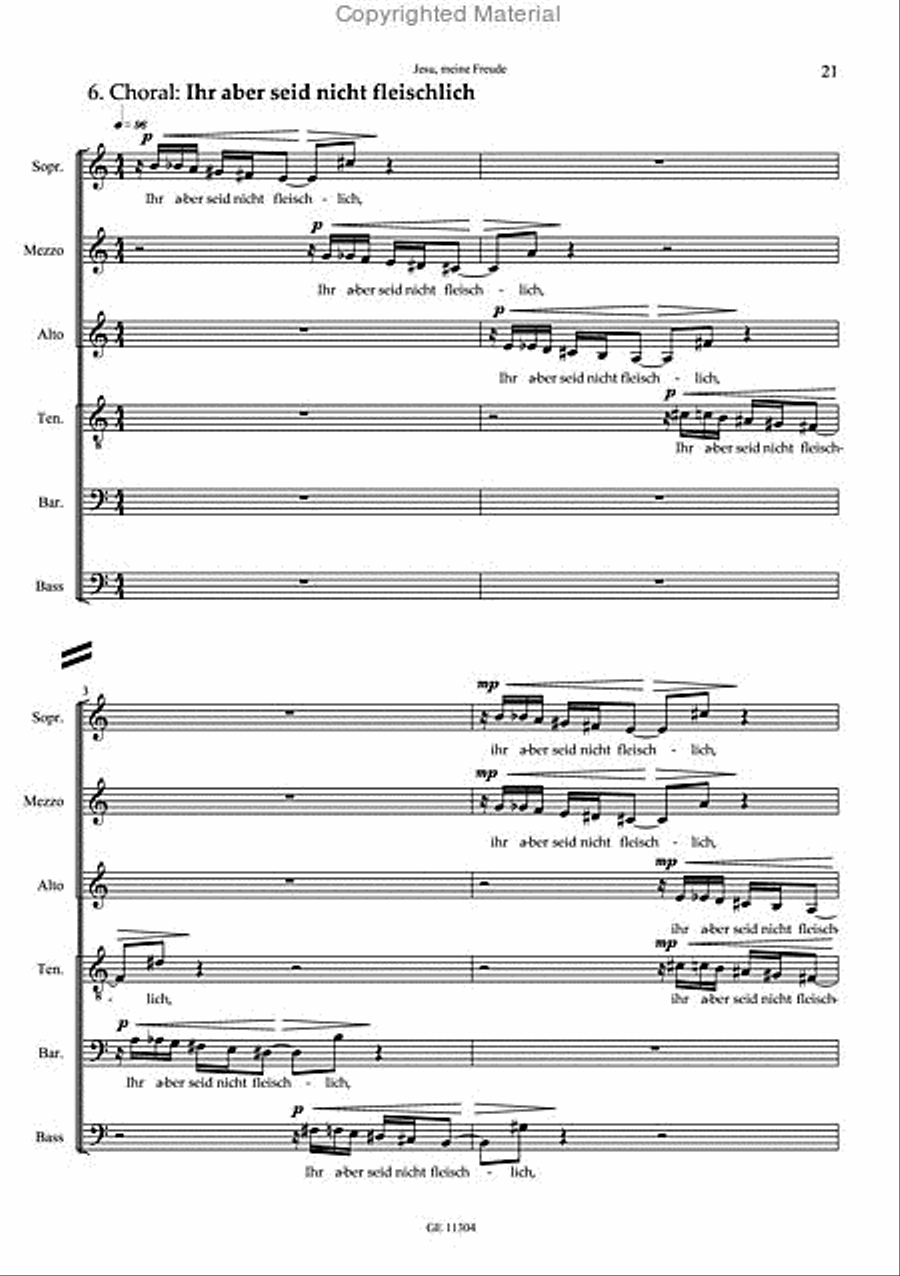 Jesu, meine Freude Choir scores gallery preview page 8