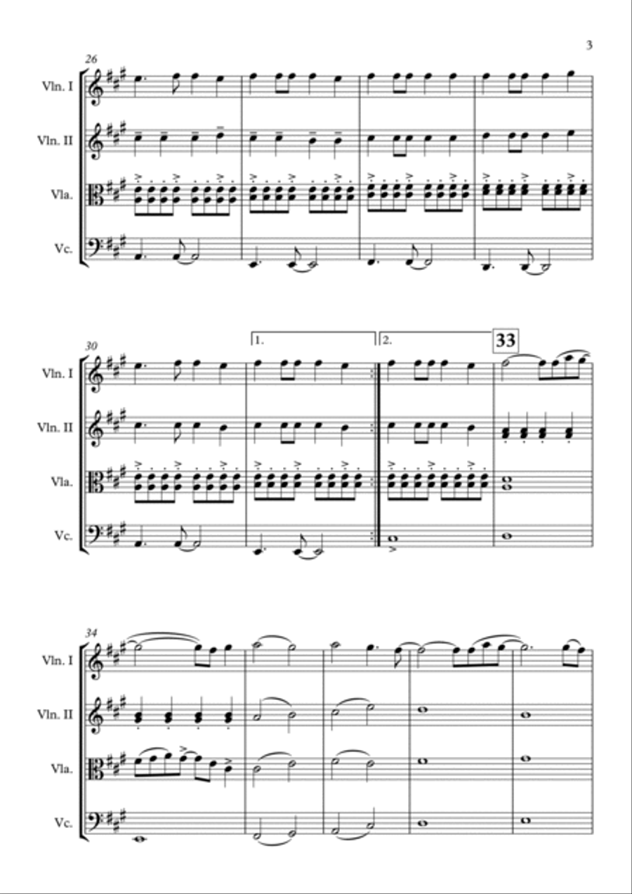 Numb String Quartet scores gallery preview page 3