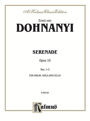 Book cover for Serenade, Op. 10