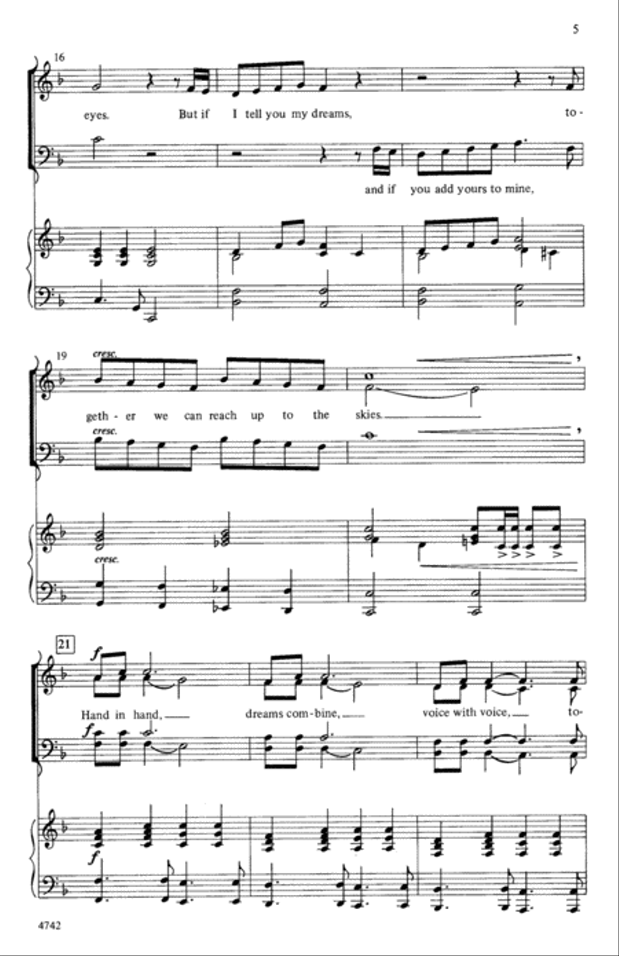 I Am a Small Part of the World Choir scores gallery preview page 3