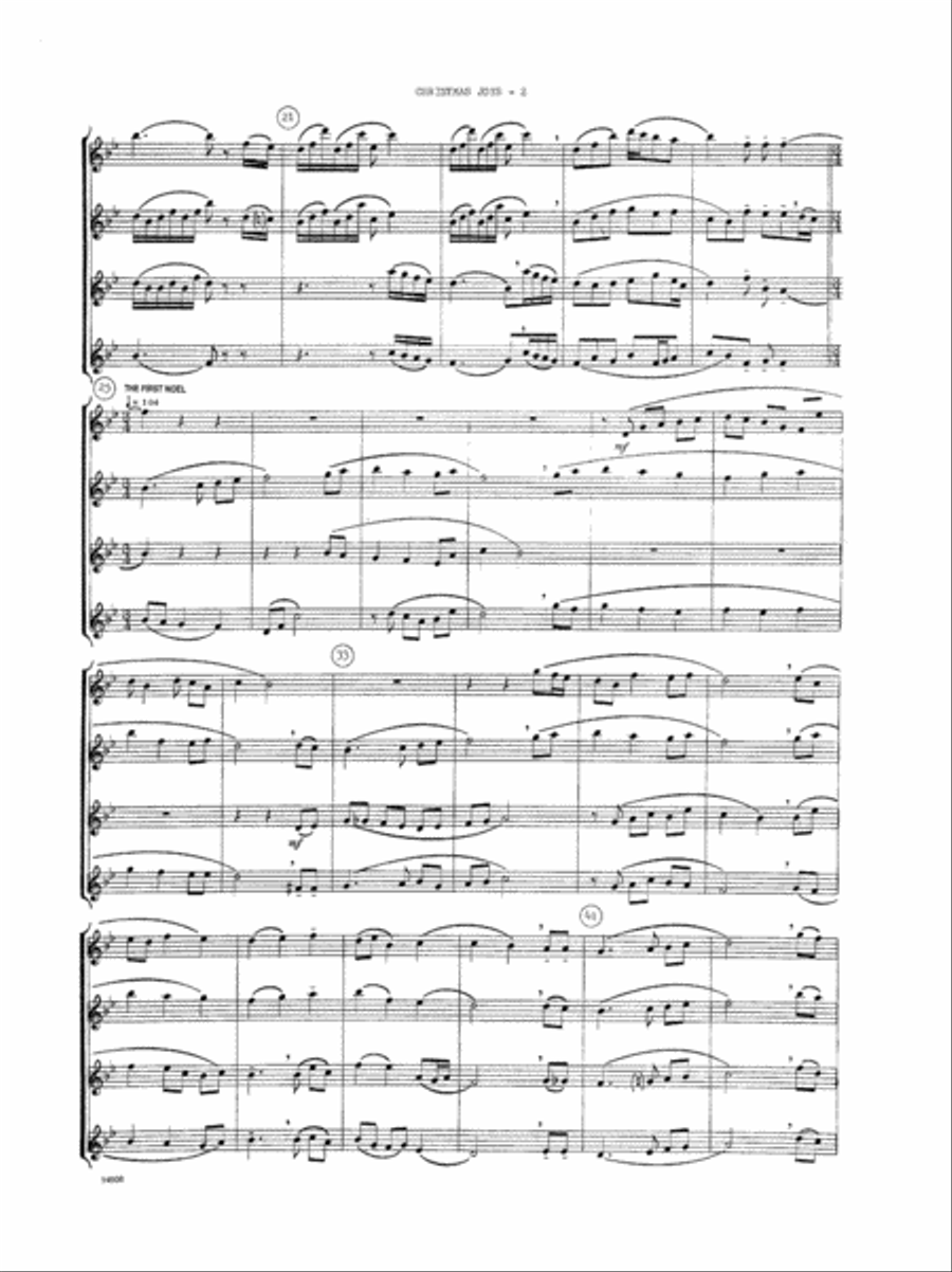 Christmas Joys Flute Quartet scores gallery preview page 3