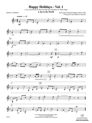 Happy Holidays---Vol. 1: 2nd B-flat Clarinet