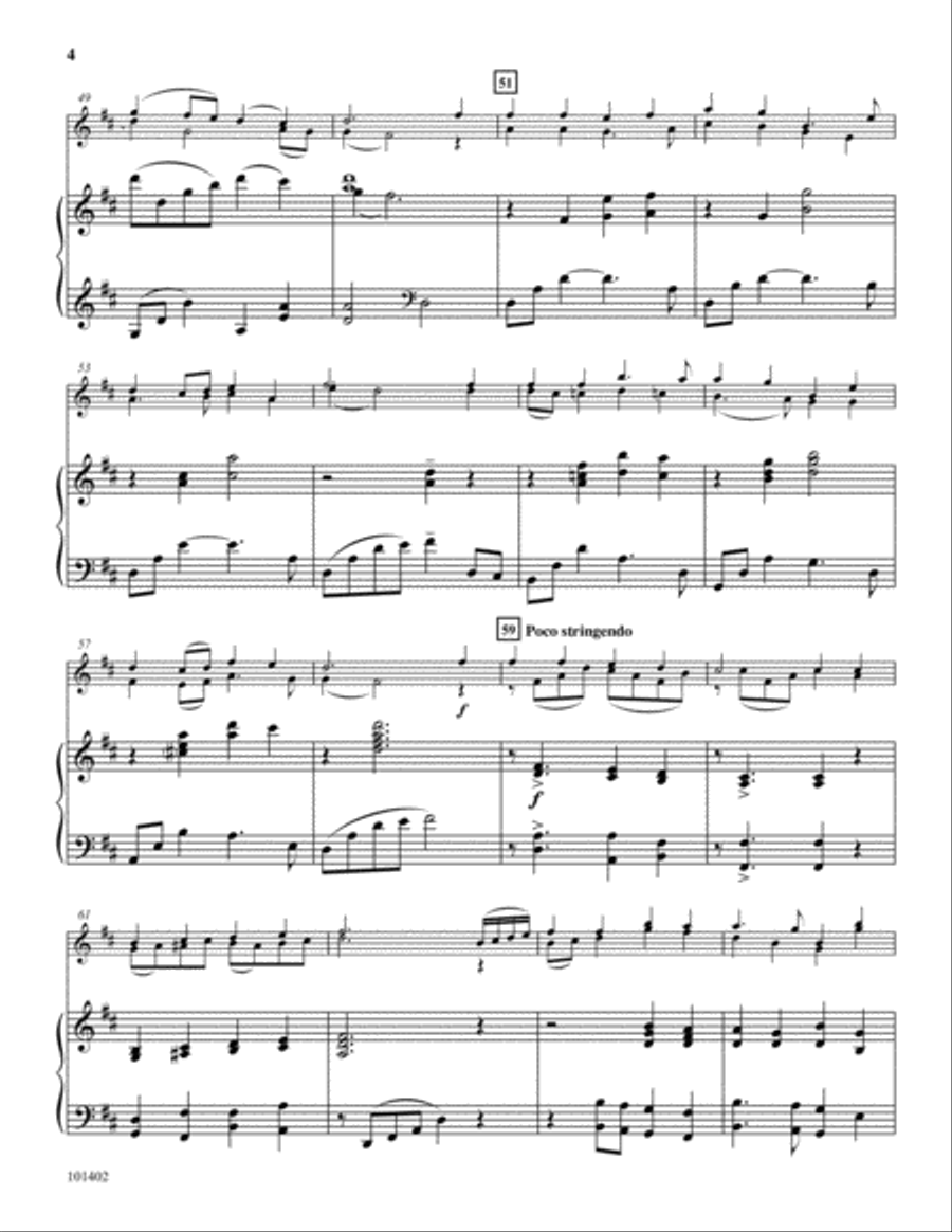 O Little Town of Bethlehem Small Ensemble scores gallery preview page 4