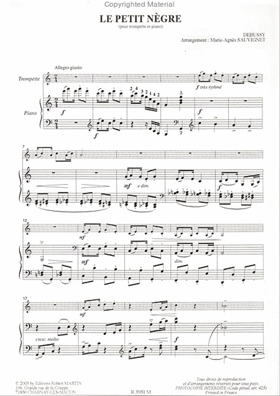Le Petit nègre Trumpet Solo scores gallery preview page 2