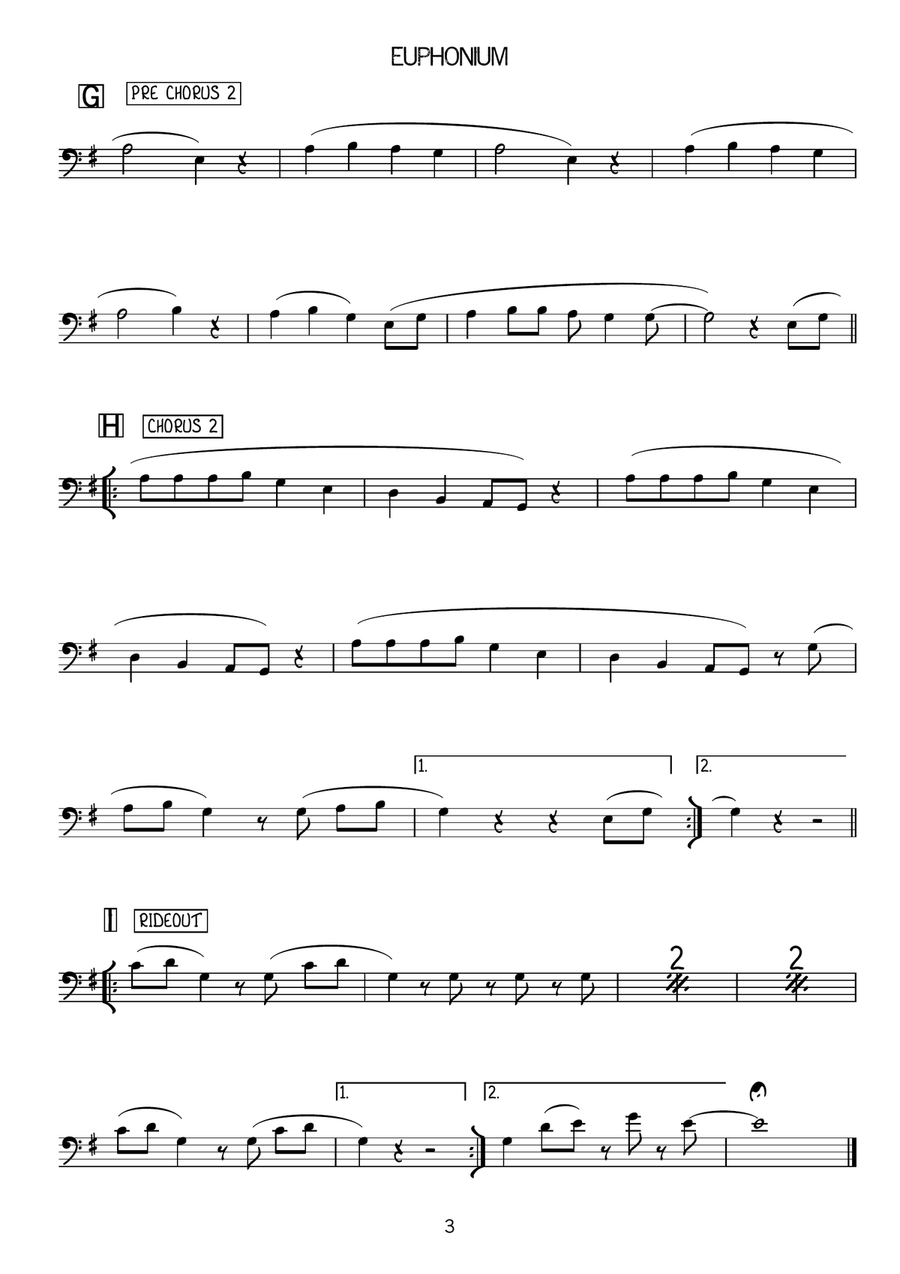 Shake It Off Euphonium scores gallery preview page 3