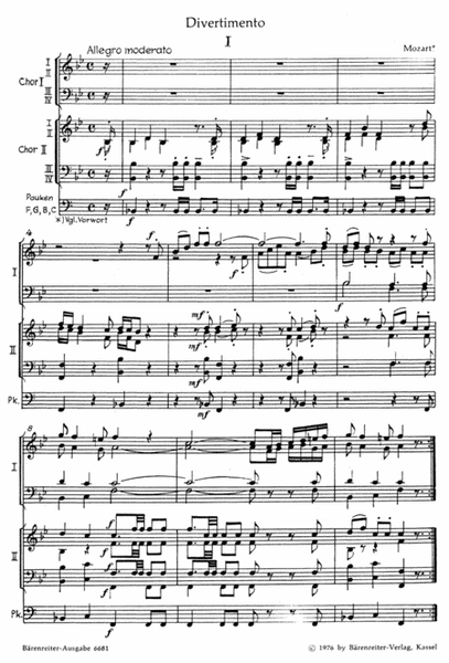 Divertimenti der Klassik. Zwei Satzfolgen von Wolfgang Amadeus Mozart und Joseph Haydn für Blechbläser