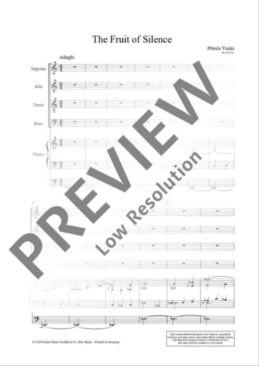 The Fruit of Silence Mixed Choir scores gallery preview page 5