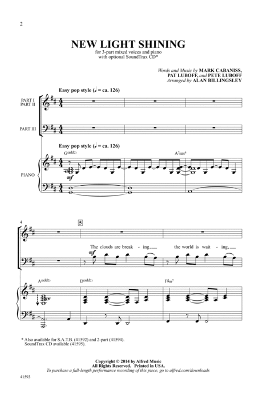 New Light Shining New Light Shining Choir scores gallery preview page 1