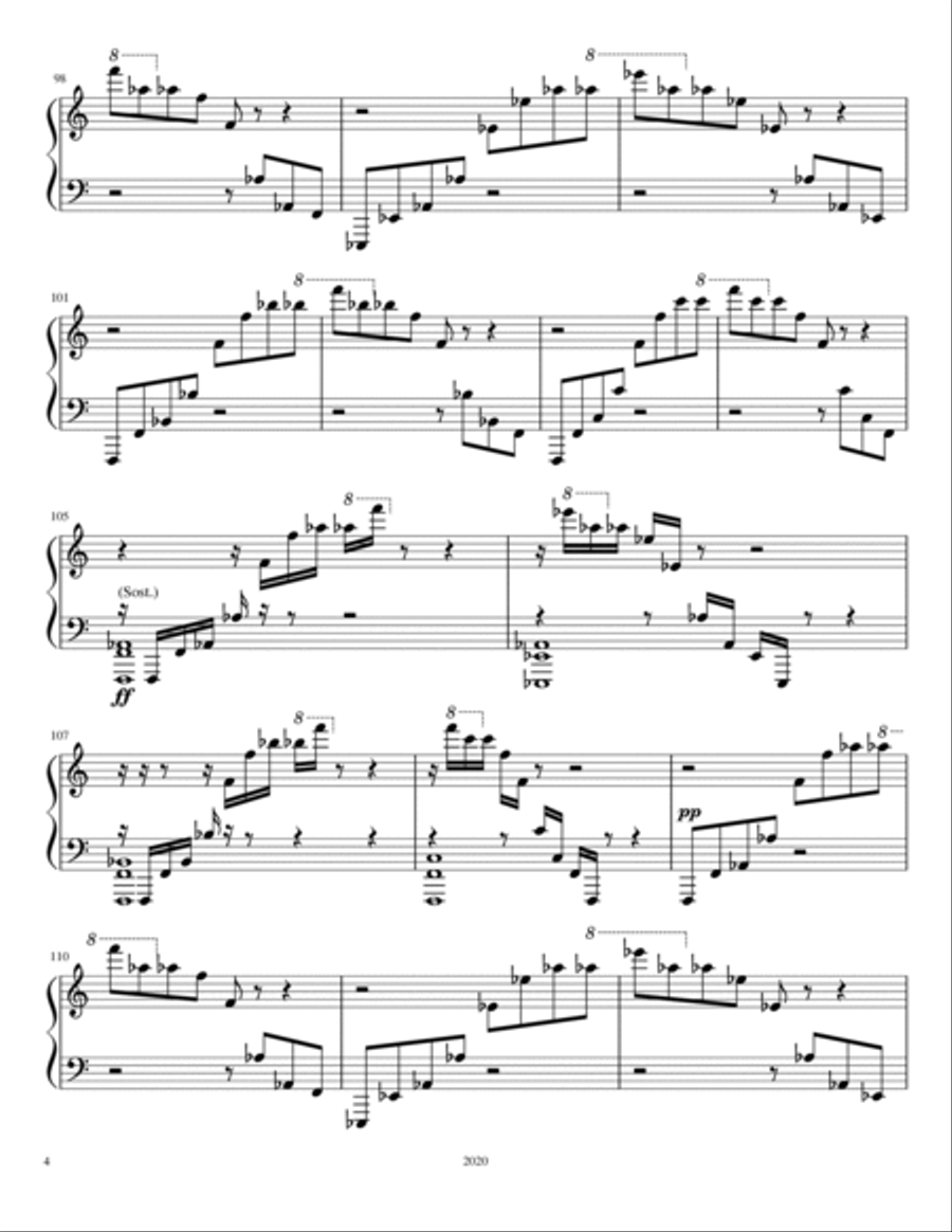 Three Piano Pieces Piano Solo scores gallery preview page 4