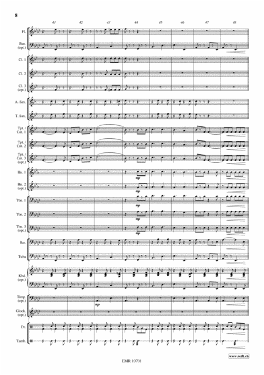 Glory, Glory, Alleluja Glory, Glory, Alleluja Concert Band scores gallery preview page 9
