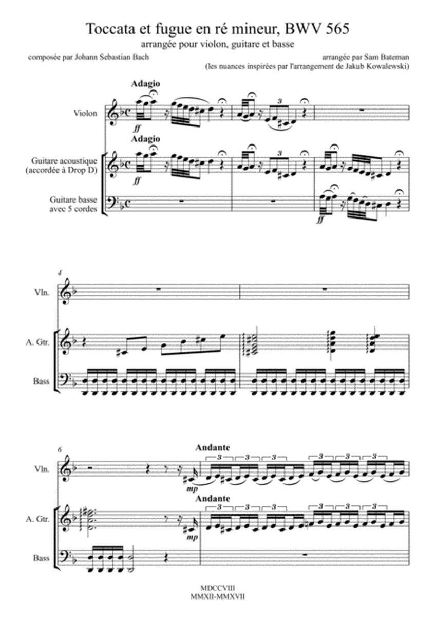 Toccata et fugue en ré mineur (BWV 565) image number null