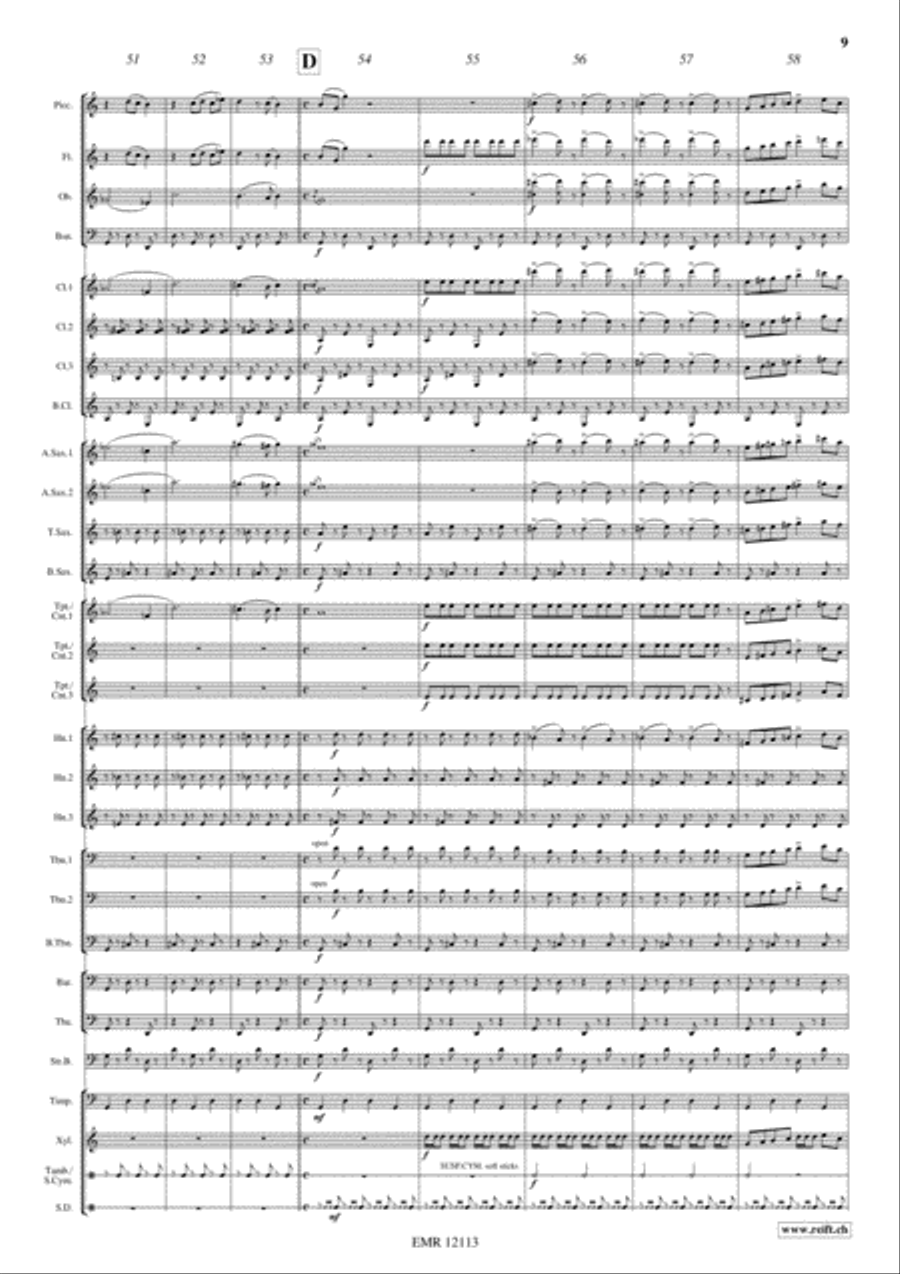 Sabre Dance Concert Band scores gallery preview page 10