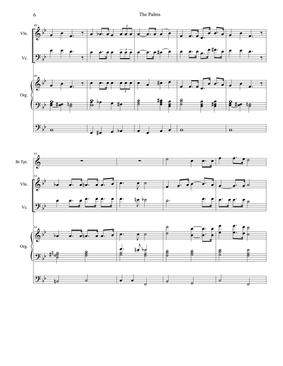 The Palms (Duet for Violin and Cello) String Duet scores gallery preview page 6