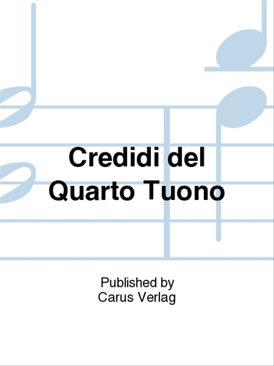 Credidi del Quarto Tuono 4-Part scores gallery preview page 1