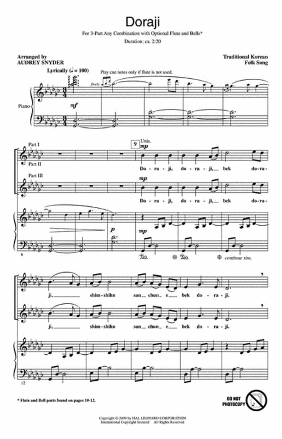 Doraji 3-Part scores gallery preview page 2