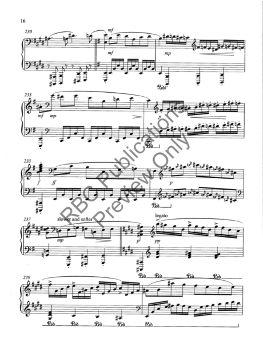 Six Songs For Piano Piano Solo scores gallery preview page 19