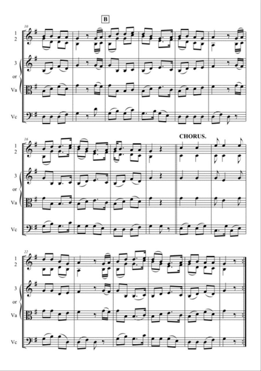Oh! Susanna Oh! Susanna String Quartet scores gallery preview page 2