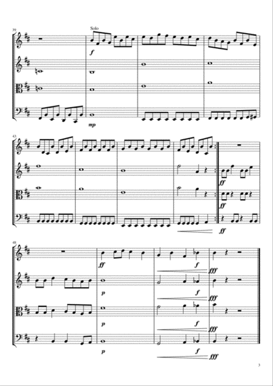Triumph In B minor for String Orchestra String Orchestra scores gallery preview page 3