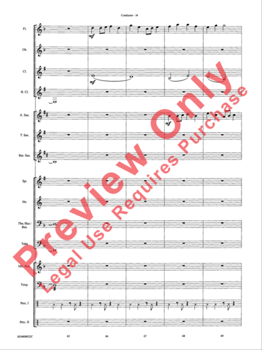 Ancient Moon Concert Band scores gallery preview page 17