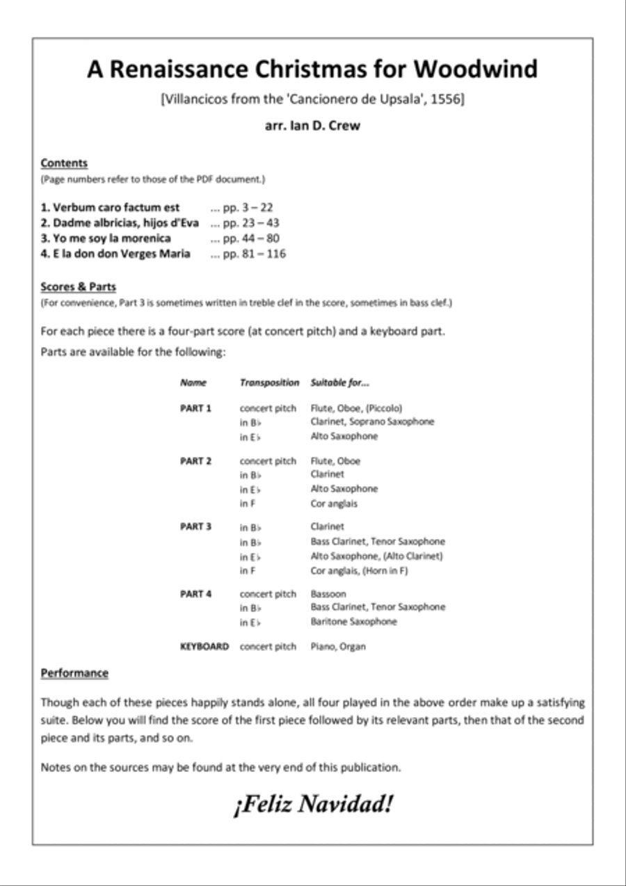 A Renaissance Christmas for Woodwind Woodwind Quintet scores gallery preview page 2