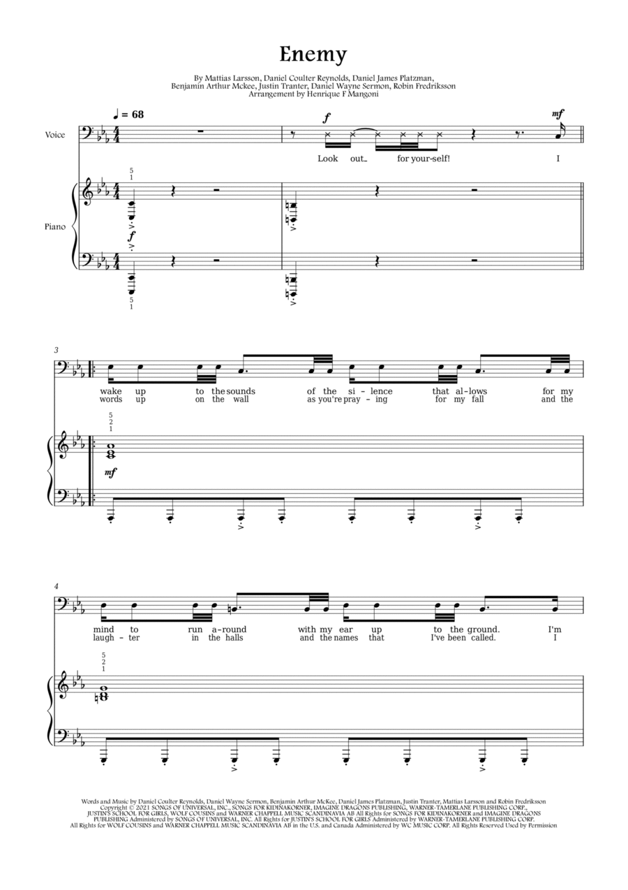 Enemy Voice scores gallery preview page 1