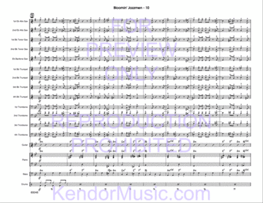 Bloomin' Jazzmen Bloomin' Jazzmen Jazz Ensemble scores gallery preview page 12