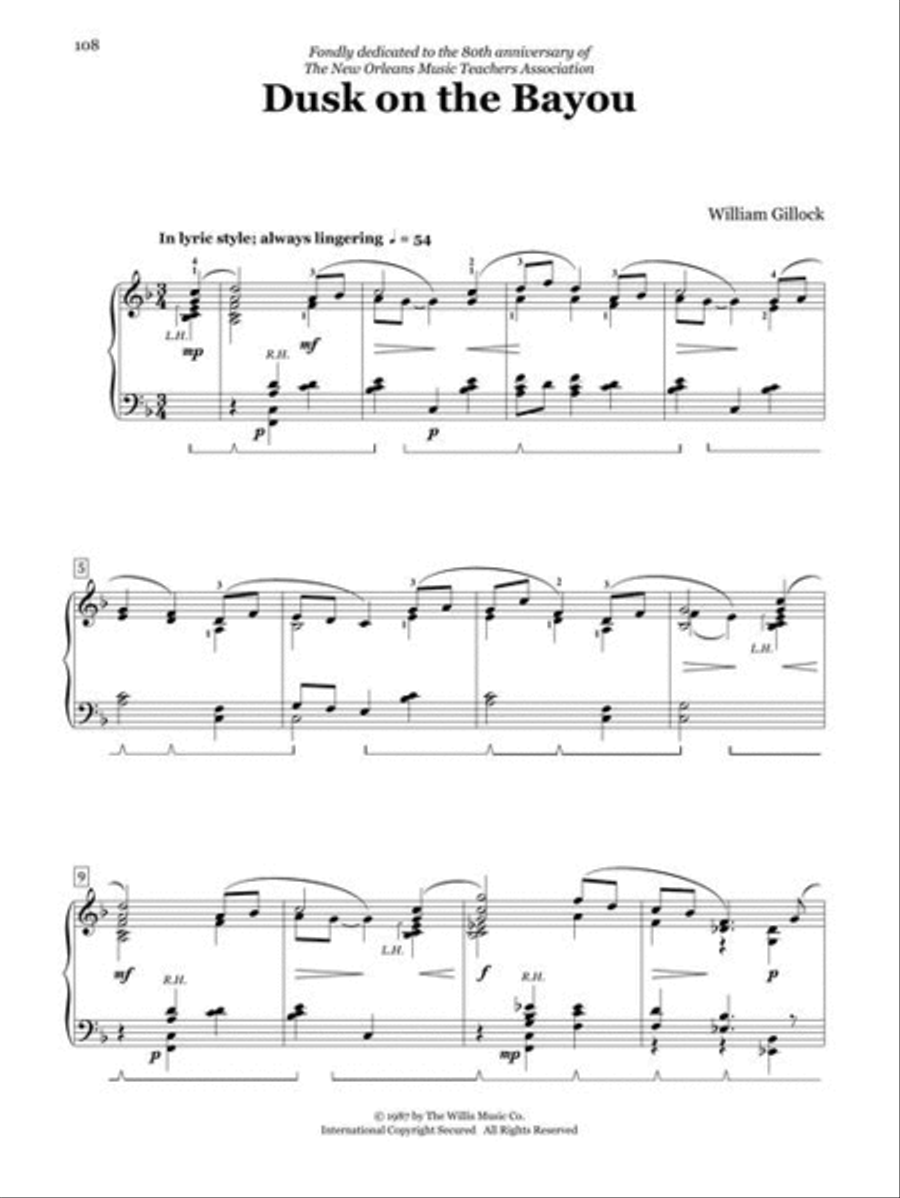 Accent on Gillock Complete Easy Piano scores gallery preview page 6