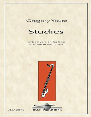 Book cover for Studies for Bass Clarinet (revised: to low e-flat)