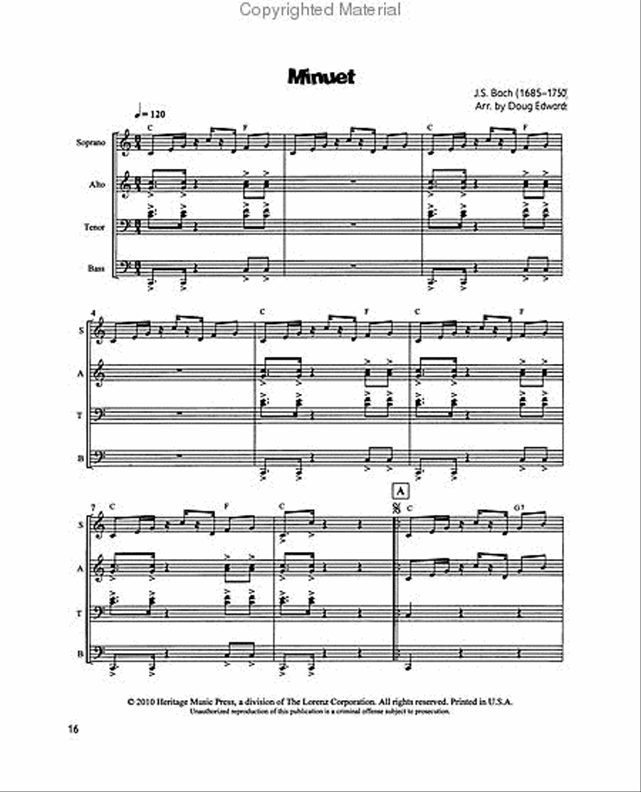 To Bach and Beyond Orff Instrument scores gallery preview page 3