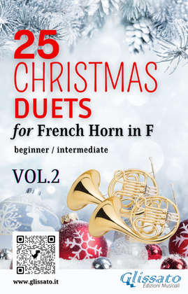 Book cover for 25 Christmas Duets for French Horn in F - VOL.2