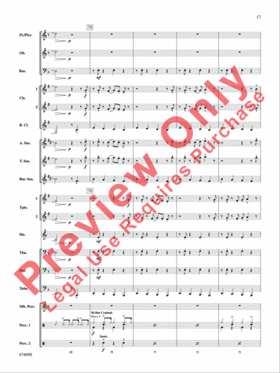 Cuphead Concert Band scores gallery preview page 18