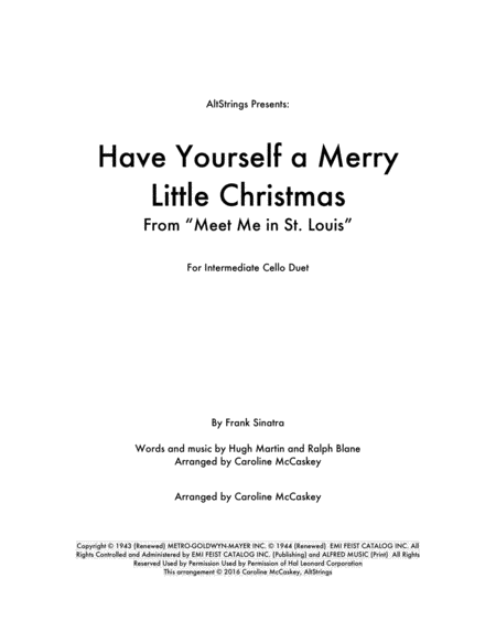 Have Yourself A Merry Little Christmas from MEET ME IN ST. LOUIS