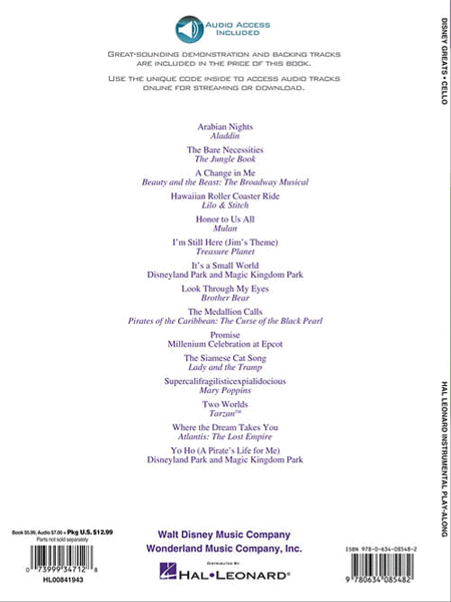 Disney Greats Cello scores gallery preview page 2