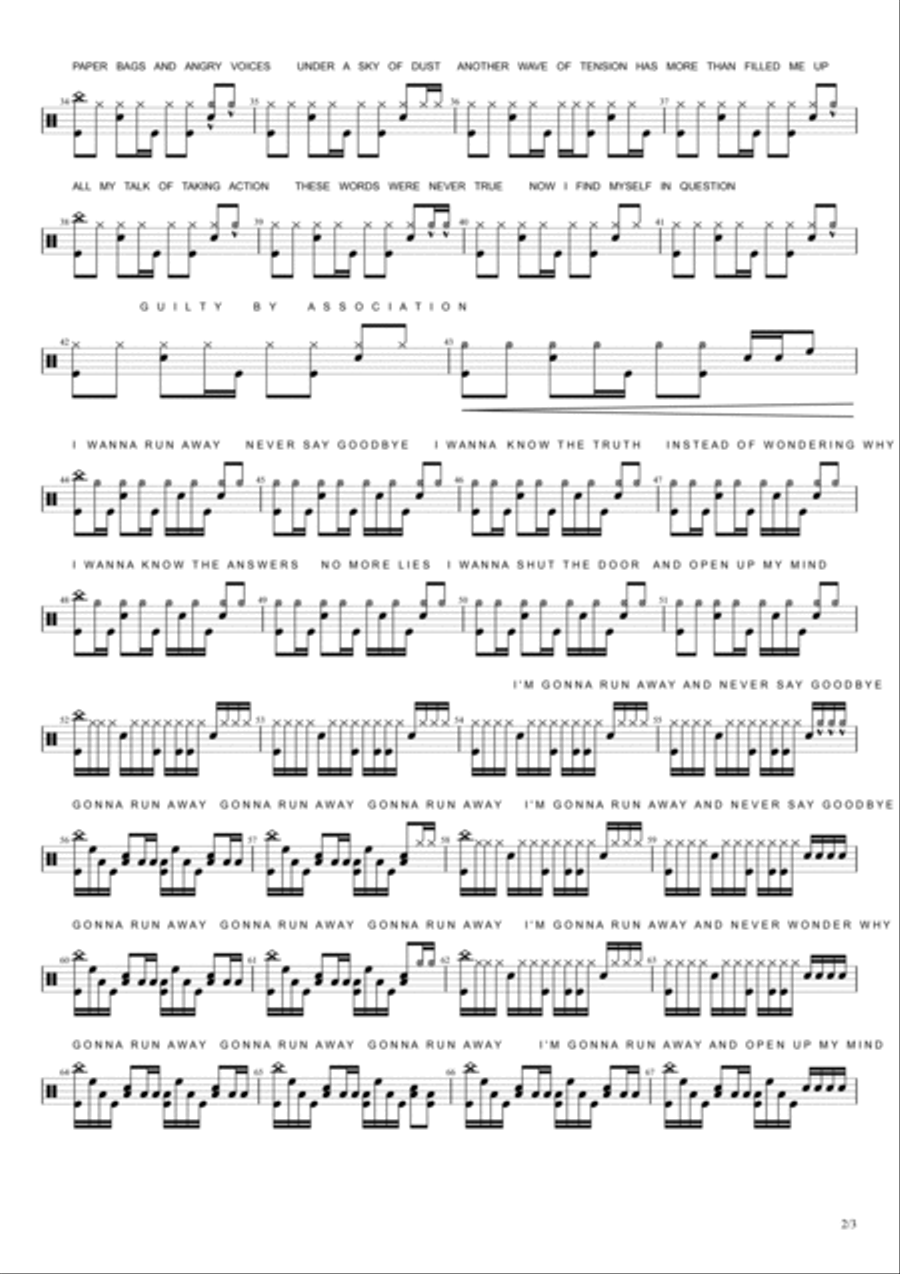 Runaway Drum Set scores gallery preview page 2