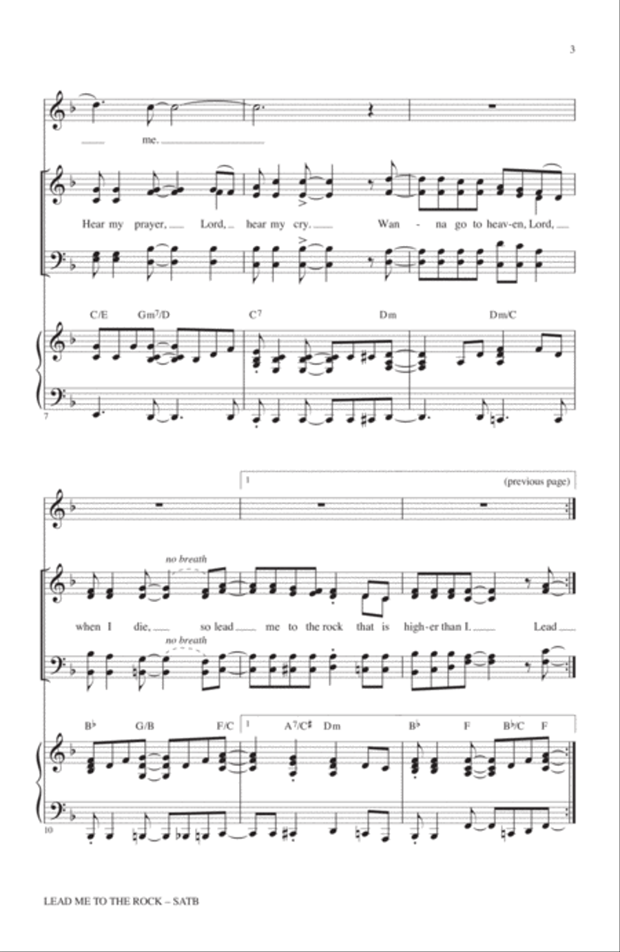 Lead Me To The Rock Lead Me To The Rock 4-Part scores gallery preview page 2