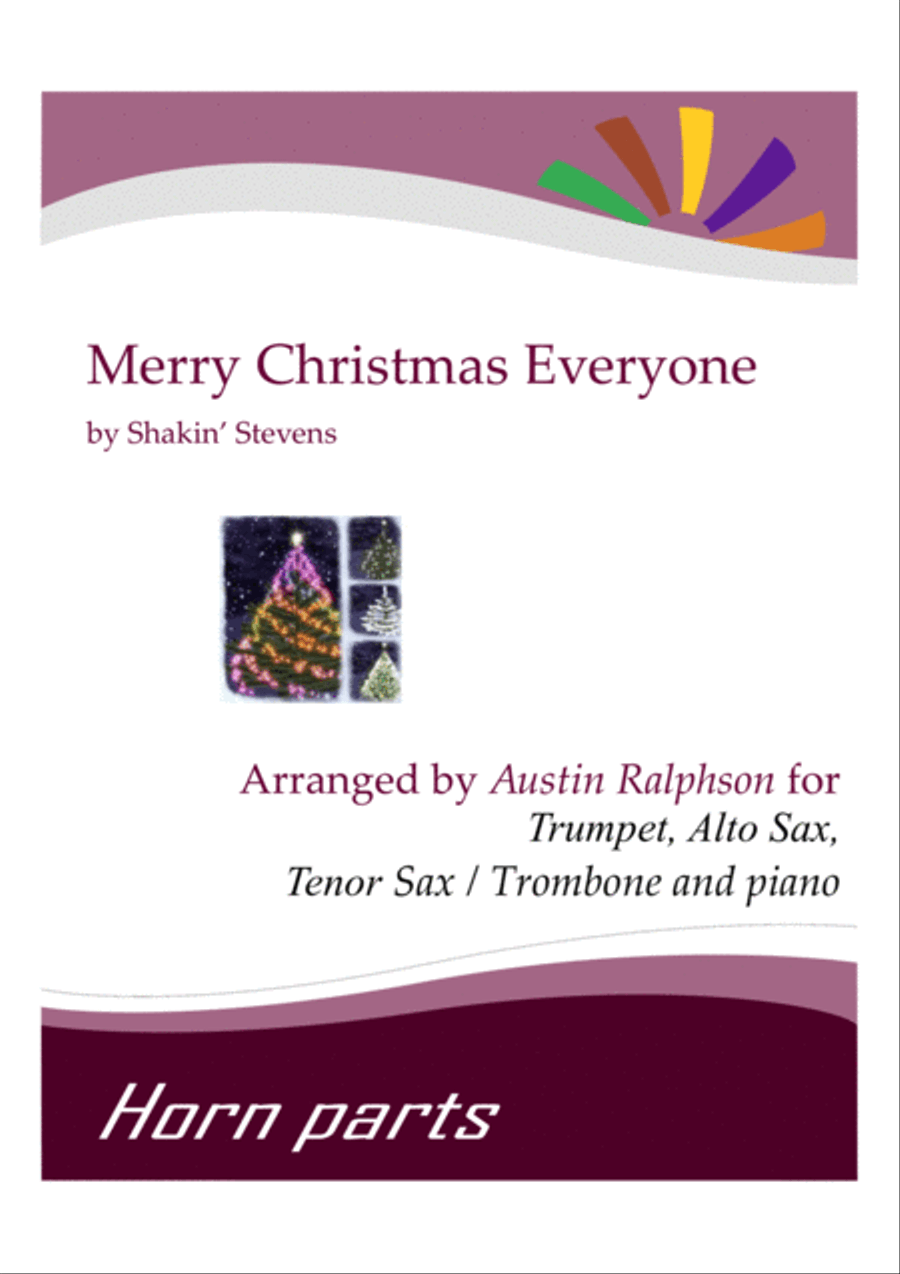 Merry Christmas Everyone Tenor Saxophone scores gallery preview page 1