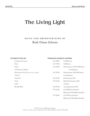 Book cover for The Living Light - Small Orchestra Score and Parts