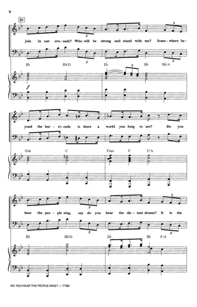 Do You Hear The People Sing? (from Les Miserables) (arr. Ed Lojeski)