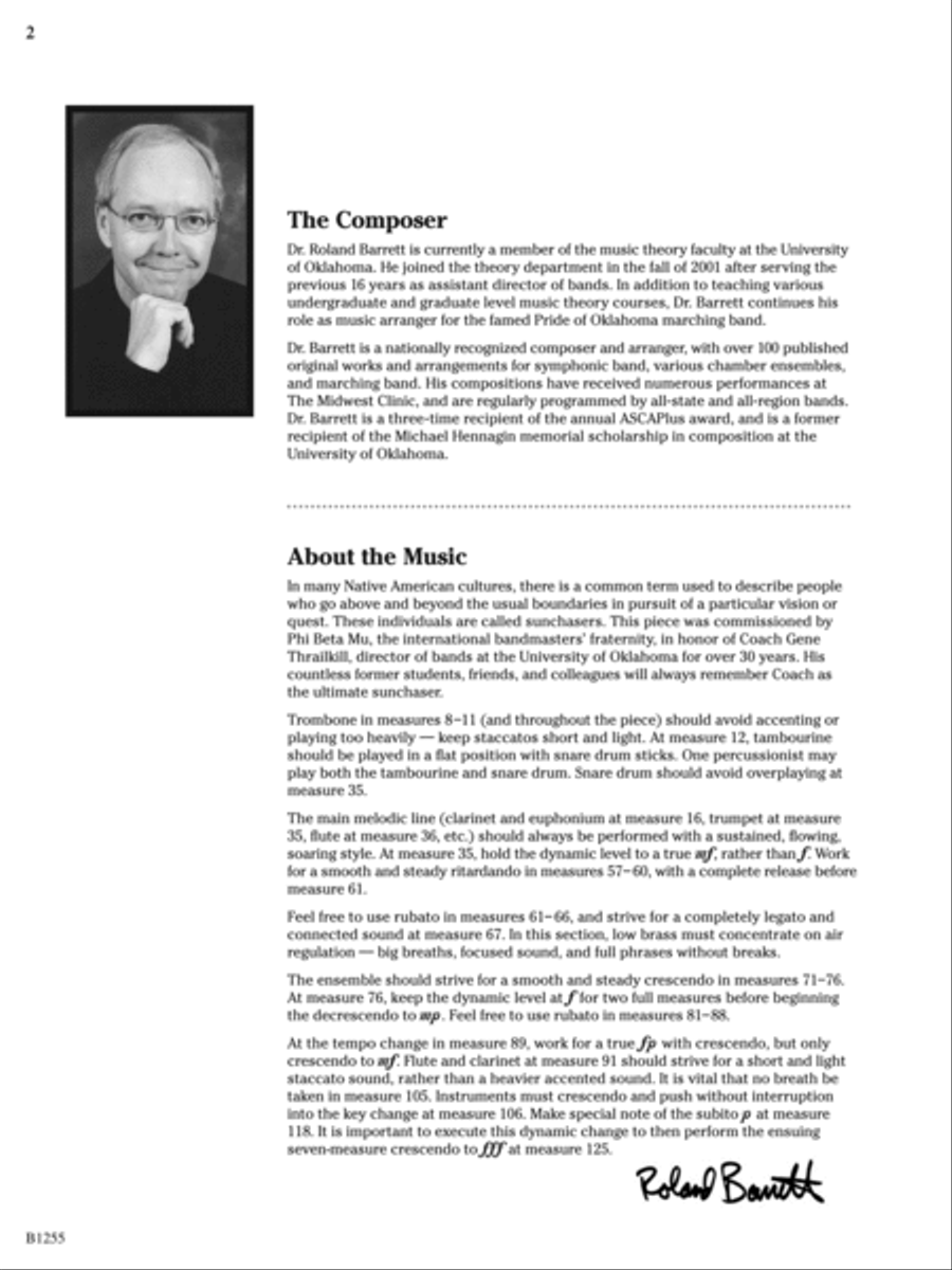 Sunchasers: Score Concert Band scores gallery preview page 2